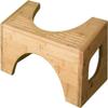 Squatty Potty The Original Toilet Stool - Bamboo Flip, 7" and 9" Adjustable Heights, Brown - Improve Bathroom Posture and Comfort view 2