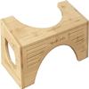 Squatty Potty The Original Toilet Stool - Bamboo Flip, 7" and 9" Adjustable Heights, Brown - Improve Bathroom Posture and Comfort view 4