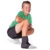 BraceAbility Lace Up Kids Ankle Brace - Pediatric Figure 8 Sprained Foot Support Wrap for Active Youth, Children in Sports, Basketball Protection, Gymnastics, Soccer, and Volleyball (XS) view 1