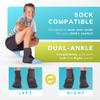 BraceAbility Lace Up Kids Ankle Brace - Pediatric Figure 8 Sprained Foot Support Wrap for Active Youth, Children in Sports, Basketball Protection, Gymnastics, Soccer, and Volleyball (XS) view 4