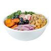 18 Ounce Plastic Salad Bowls, 200 Recyclable White Plastic Bowls - Disposable, Large, White Plastic To Go Bowls, Lids Sold Separately, For Pastas, Salads, And More - Restaurantware view 1