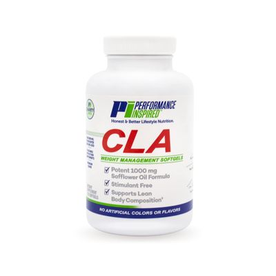PERFORMANCE INSPIRED CLA Softgels 1000mg Safflower Oil 120 Count