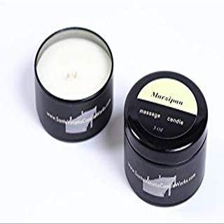 100% Natural Soy Wax Massage Candle - Marzipan Scented
