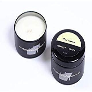 100% Natural Soy Wax Massage Candle - Marzipan Scented