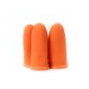Bertech Heavy Duty Finger Cots, Industrial Grade, Textured Surface, Orange, Re-Usable, 14 Mil Thick, Small (Bag of 300 Pieces), RoHS Compliant view 2