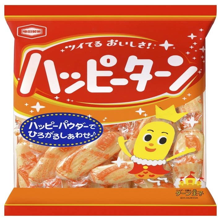 Happy Turn Powder Cover Dry Cracker 108g x 3 Bags [Japan Imported Edition]