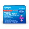 Amazon Basic Care Children's Allergy Relief, Loratadine Chewable Tablets, 5 mg, 24 Hour Medicine, Grape Flavored, 40 Count view 1