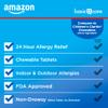 Amazon Basic Care Children's Allergy Relief, Loratadine Chewable Tablets, 5 mg, 24 Hour Medicine, Grape Flavored, 40 Count view 3