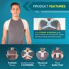 BraceAbility Clavicle Support Brace - Figure 8 Upper Back Brace Posture Corrector for Women and Men, Shoulder Straightener, Kyphosis Relief, Sling for Injuries and Fractures (Medium) view 4