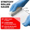 24 Gauze Rolls - 4" x 4.1yd - Soft and Breathable Rolled Gauze - Latex-Free Premium Individually Wrapped Bandages with Bonus Tape - First Aid Conforming Stretch Wrap for Wound Care - Vet Wrap view 4
