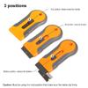 EHDIS Car Sticker Remover Glass Cooktop Razor Scraper with 10pcs Replace Blades for Label,Glue,Paint,Adhesive Remover,Oven Door, Stove Cleaning-Yellow view 2