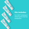 hello Antiplaque and Whitening Fluoride Free Toothpaste, Natural Peppermint Flavor, SLS Free, Gluten Free, Peroxide Free, Vegan, 4.7 Ounce (Pack of 4) view 2