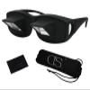 DS. DISTINCTIVE STYLE Lazy Readers Glasses Prism Glasses Lying Down Bed Horizontal Watching TV Reading Spectacles Horizontal Glasses - Black view 1