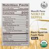 Morelli Squid Ink Black Pasta Noodles Fusilli (Rotini) - Organic Italian Pasta, Durum Wheat Semolina, Nero Di Seppia Made in Italy - 1.1 lb (500g) (2 pack) view 4