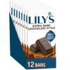 LILY'S Extra Dark Chocolate Style No Sugar Added, Sweets Bars, 2.8 oz (12 Count) view 1