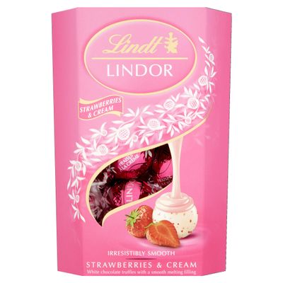 Lindt Lindor Strawberries & Cream 200g