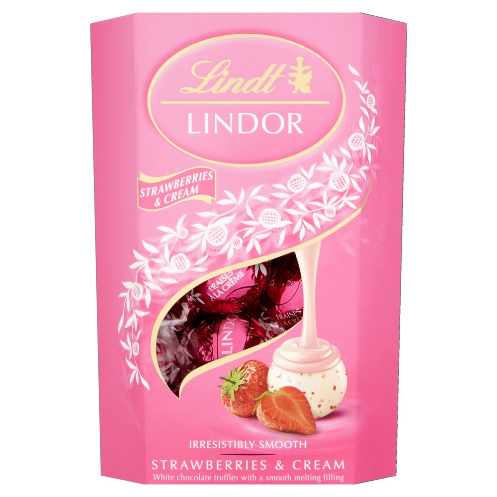 Lindt Lindor Strawberries & Cream 200g