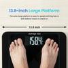 Etekcity Scale for Body Weight, Bathroom Digital Weighing Machine, Extra Wide Platform, High Capacity, Accurate and Safe, Large Backlit LCD Display, 440 lb, Tempered Glass view 4