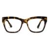 Peepers by PeeperSpecs Oprah's Favorite Women's Shine On Square Blue Light Blocking Reading Glasses - Tortoise +2.50 view 1