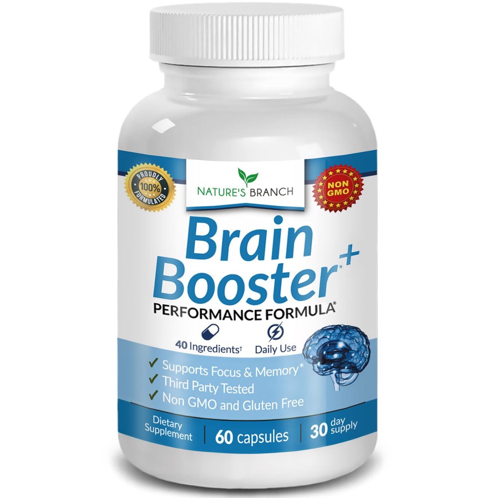 40-in-1 Brain Supplements For Memory And Focus - Performance Formula