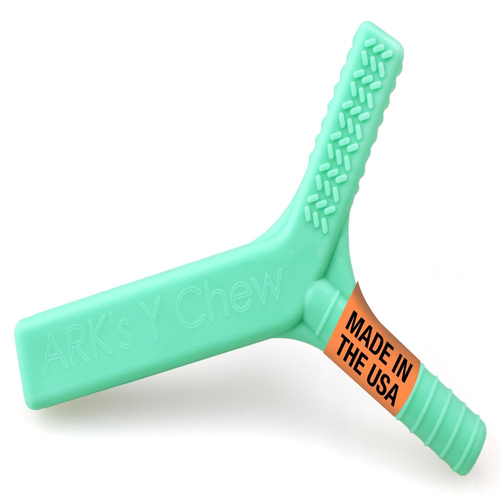 ARK Y-Chew Sensory Chew, Sensory Toys for Kids and Adults, Chew Fidget for Autism, ADHD, SPD, Anxiety, Medical-Grade Oral Motor Therapy Tools, XT, Firm, Turquoise