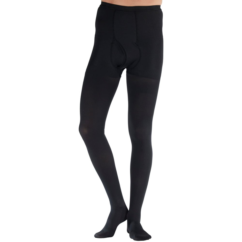 ABSOLUTE SUPPORT Made in USA - Compression Pantyhose for Men 20-30mmHg - Opaque Graduated Compression Tights for Varicose Veins Circulation, Swelling, Blood Clots, DVT - Beige, X-Large - A234BL4