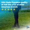 ABSOLUTE SUPPORT Made in USA - Compression Pantyhose for Men 20-30mmHg - Opaque Graduated Compression Tights for Varicose Veins Circulation, Swelling, Blood Clots, DVT - Beige, X-Large - A234BL4 view 2