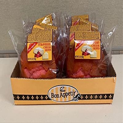 Bon Appetit Strawberry Cheese Muffin, 5.5 Ounce (Pack of 8)