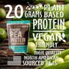 Nutrasumma Pea Protein Powder, Vegan Chocolate Flavor, 100% Plant Based, No Artificial Sweeteners, Non GMO, Gluten Free & Soy Free, 2.11 LB view 3