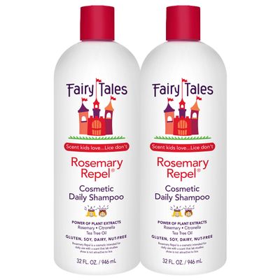 Fairy Tales Rosemary Repel Daily Kids Shampoo Kids Like the Smell, Lice Do Not, 32 fl oz. (Pack of 2)