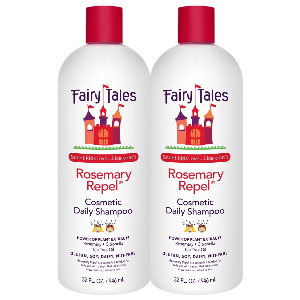 Fairy Tales Rosemary Repel Daily Kids Shampoo Kids Like the Smell, Lice Do Not, 32 fl oz. (Pack of 2)