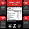 Extra Strength Nitric Oxide Booster - 3X Strength L-Arginine, Citrulline, & Beta Alanine - Premium Nitric Booster Natural Energy, Muscle & Heart Support, Bottled in USA for Men & Women - 180 Capsules view 2