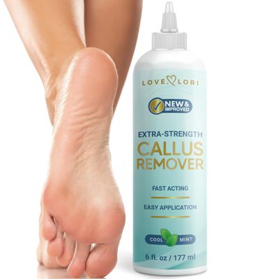 Callus Remover for Feet (Extra Strength) Foot Callus Remover Gel - Pedicure Tools for Feet Scrubber  Foot Care Spa Essentials, 6oz