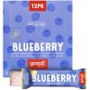 good! Snacks Blueberry Vegan Protein Bar, Soy & Gluten Free, Plant Based, Low Sugar, 15g Clean Protein, Natural Healthy Superfood Snack, Kosher Friendly, For Athletes & Active Lifestyles, 12 Bars view 1