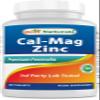 #1 CAL MAG ZINC by Best Naturals - Essential Mineral Complex - Manufactured in a USA Based GMP Certified Facility and Third Party Tested for Purity. Guaranteed!!, 180 Tablets view 1