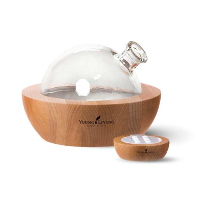 Young Living Essential Oils Aria Ultrasonic Diffuser - Ambience at Home & Spa - Peppermint Oil - Music Tranquil Environment - Room Decor - Humidifier - Diffuser -