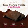 ChocoPerfection Sugar Free Dark Chocolate  Keto-Friendly, Gluten-Free, Vegan, No Maltitol, Low-Carb, Low Glycemic, Fiber-Rich, Ideal Valentines Day, Diabetic & Keto Gifts  Box of 30 Bars, 10g Each view 3