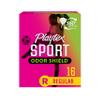 Playtex Sport Odor Shield Tampons Regular Absorbency, Unscented - 16ct | Regular Tampons for Women, Feminine Care, Playtex Tampon with 360 Leak Defense and Odor Control view 1