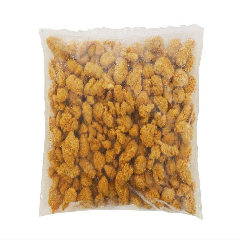 Brakebush All Breast Fritter Fully Cooked Popcorn Chicken, 10 Pound -- 1 each.