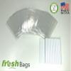 100 Clear Treat & Favor Bags | Ties Included | Great For Cake Pops, Candy, Gifts, Wedding or Party Favors | Food Safe Plastic | Stronger Than Cellophane | 1.5 Mils Thickness | 3" x 4" view 2