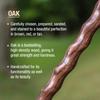 Brazos Handcrafted Wood Walking Cane, Twisted Oak, Traditional Style Handle, for Men & Women, Made in The USA, Brown, 37" view 3