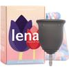 Lena Menstrual Cup Original  Reusable Silicone Period Cup for Heavy Flow, 12-Hour Leak-Free Protection, Soft & Comfortable, Beginner-Friendly Design - Large, Gray view 1