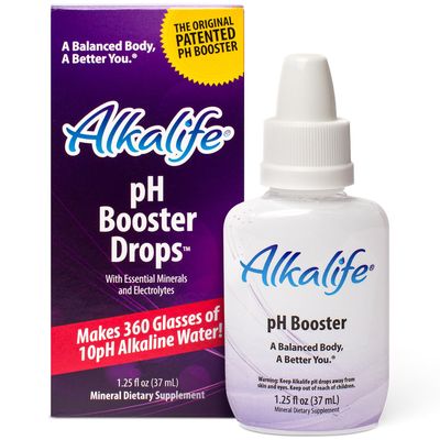 Alkalife Alkaline Water Drops | pH Booster Alkalizer for Drinking Water | Essential Mineral Additive, Electrolyte Hydration Supplement | Neutralize Acid, Balance Body, Immune Support, Detox | 1.25oz