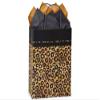 Black & Kraft Safari Leopard Print Medium Paper Shopper Gift Bag - Quantity of 5 view 1