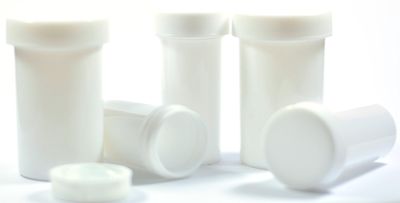 16oz White Plastic Ointmant Jars with Lids -(24Pcs/box)