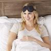 Bucky Ultralight Travel & Sleep Chevron Eye Mask, Black, One Size view 2