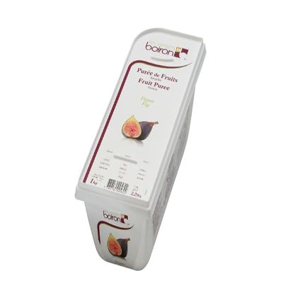 Boiron Fig Fruit Puree Frozen - 1 Kg (Pack of 2) - 100% Pure Fig, No Added Sugar, Non-GMO, Consistent Quality for Professional Culinary Use