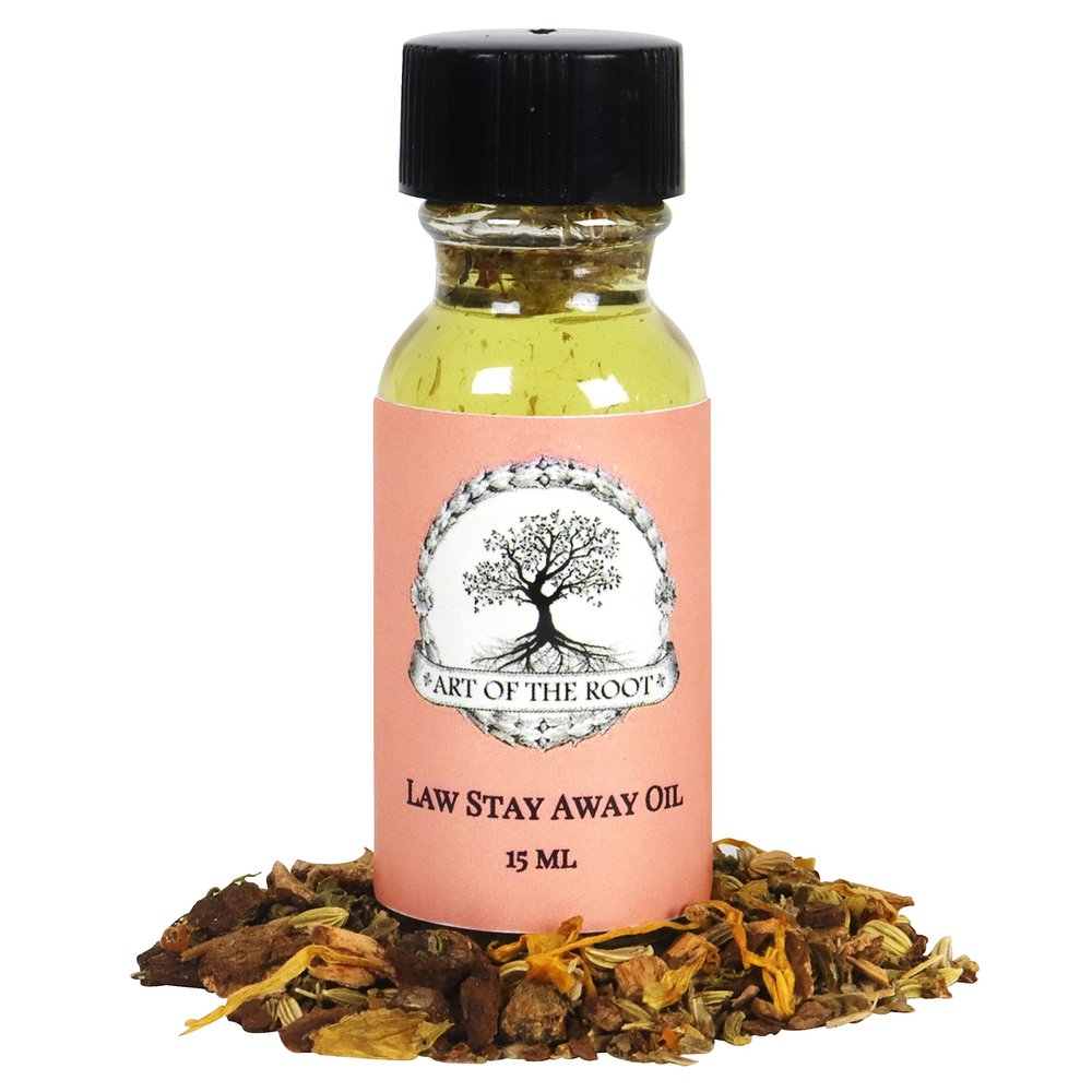 Law Stay Away Oil by Art of the Root | Handmade Oil with Herbs & Essential Oils | Conjure, Wicca, Pagan, Spells