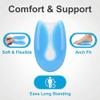 Silicon Gel U-Shaped Spur Cup Heel-Plantar Fasciitis Cushion Remission Correction U-Shaped Heel Pad M view 4