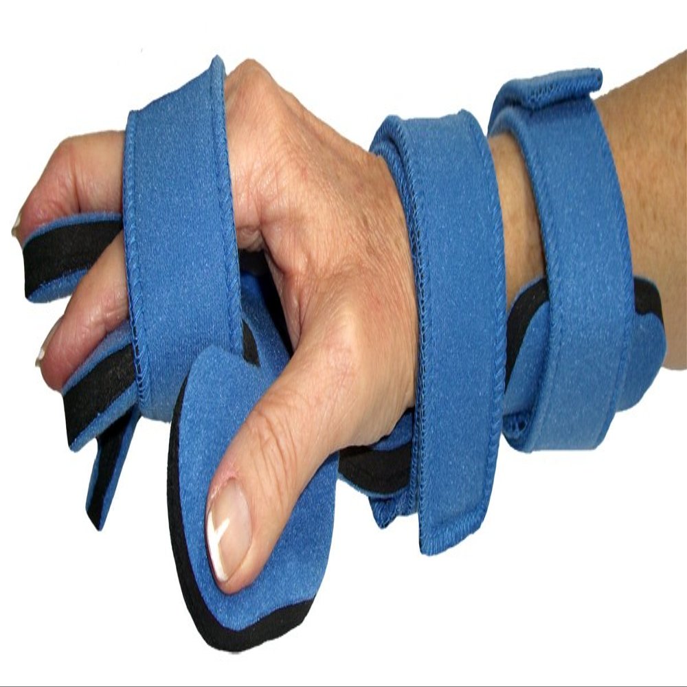 AliMed Comfyprene Hand/Wrist Separate Finger Orthosis Adult (Right, Light Blue)
